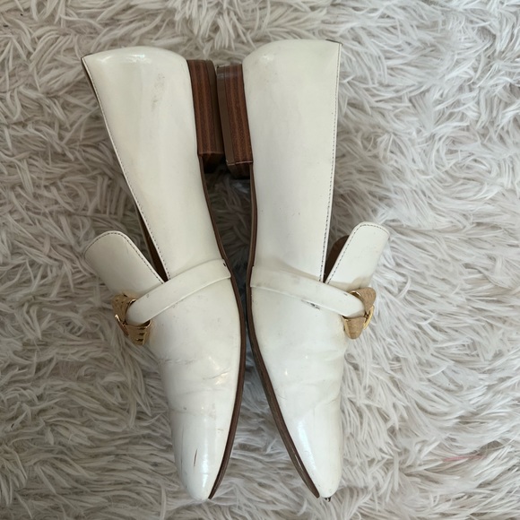 Karl Lagerfeld White Gold Bow Loafers fits like an 8- donating 10/10 - Picture 5 of 8